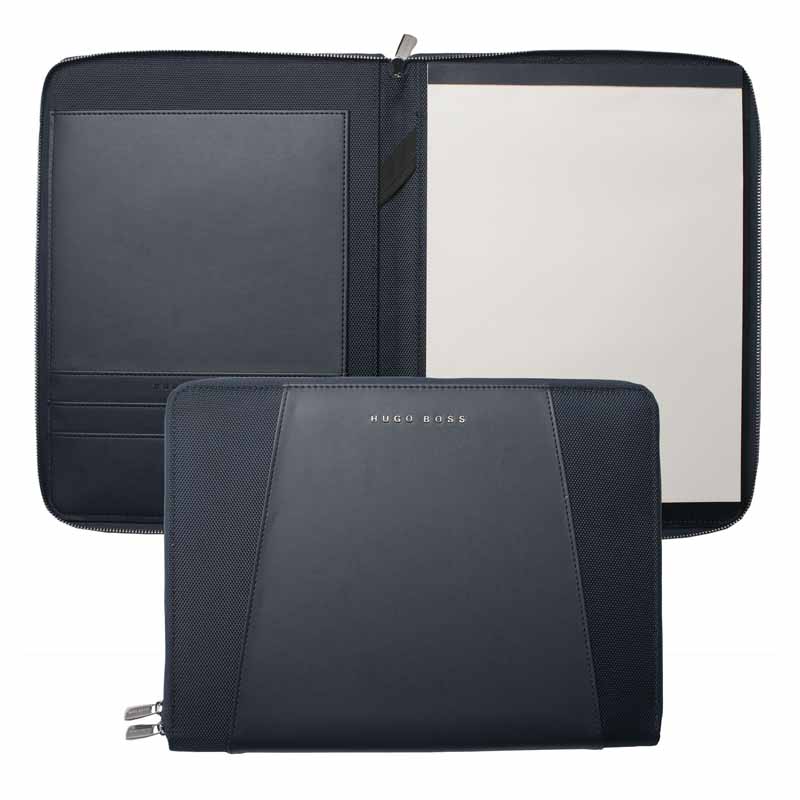 HUGO BOSS PORTABLOCCO FORMATO A4 BLU