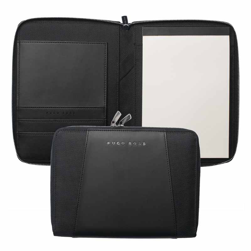 HUGO BOSS PORTABLOCCO FORMATO A5 NERO