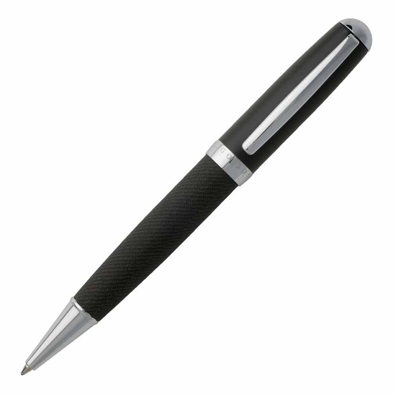 HUGO BOSS PENNA SFERA A ROTAZIONE GRIGIO SCURO