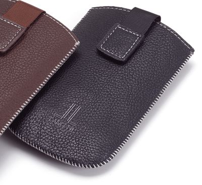 LANCETTI P/CELLULARE IN ECOPELLE NERO cm. 12x8