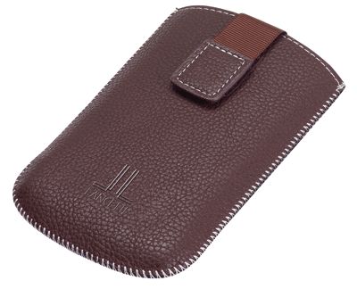 LANCETTI P/CELLULARE IN ECOPELLE MARRONE cm. 12x8