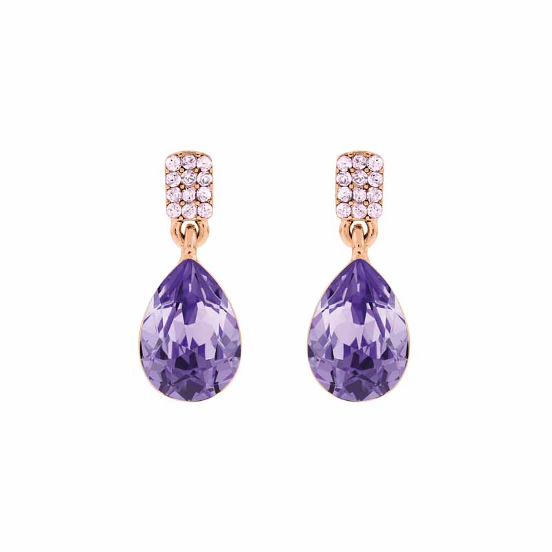 LOLAANDGRACE ORECCHINI COCKTAIL TEAR TANZANITE