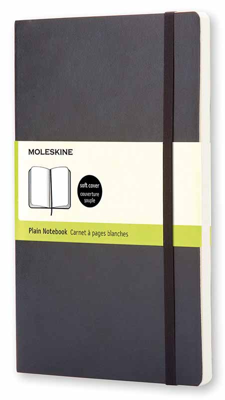 MOLESKINE TACCUINO CLASSICO CON COPERTINA MORBIDA PAGINE BIANCHE