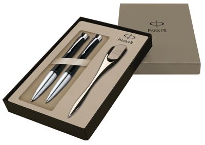 PARKER PAROURE SFERA + P/MINA URBAN MUTED BLACK CT C/TAGLIACARTE