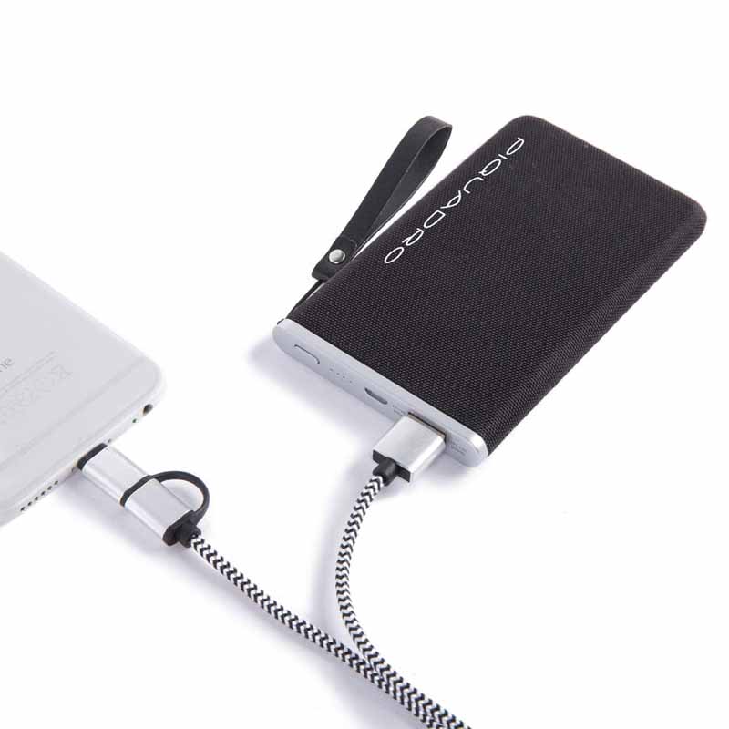 POWERBANK 5000mAh RIVESTITO IN TESSUTO