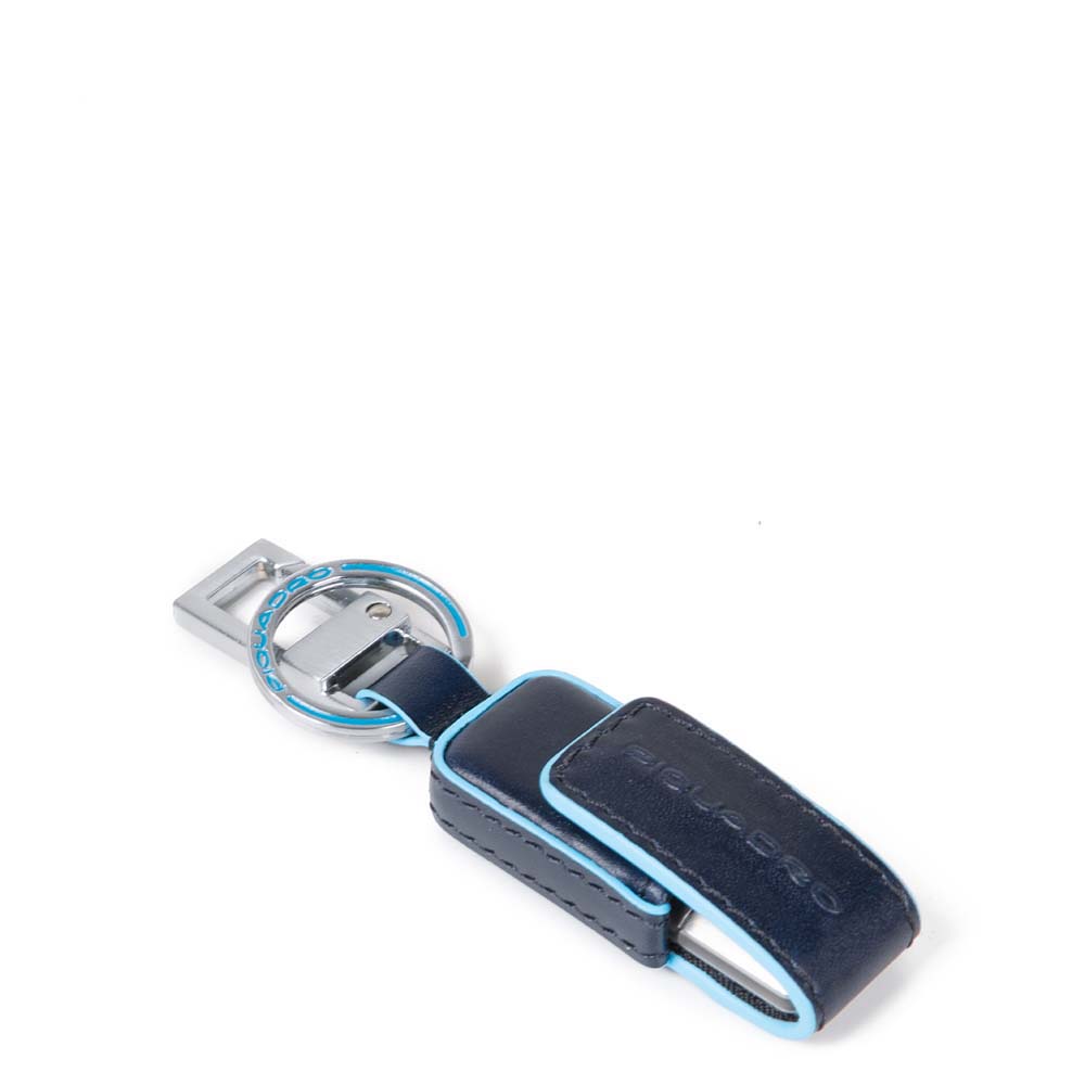 PORTACHIAVI IN PELLE CON CHIAVETTA USB 64Gb cm 5x6x1