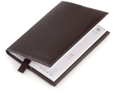 R. BALESTRA PORTAGENDA IN ECOPELLE COLORE NERO cm. 25X19