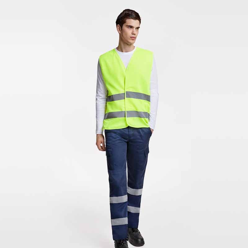 GILET AD ALTA VISIBILITA' CERTIFICAZIONE CE 100% POLIESTERE