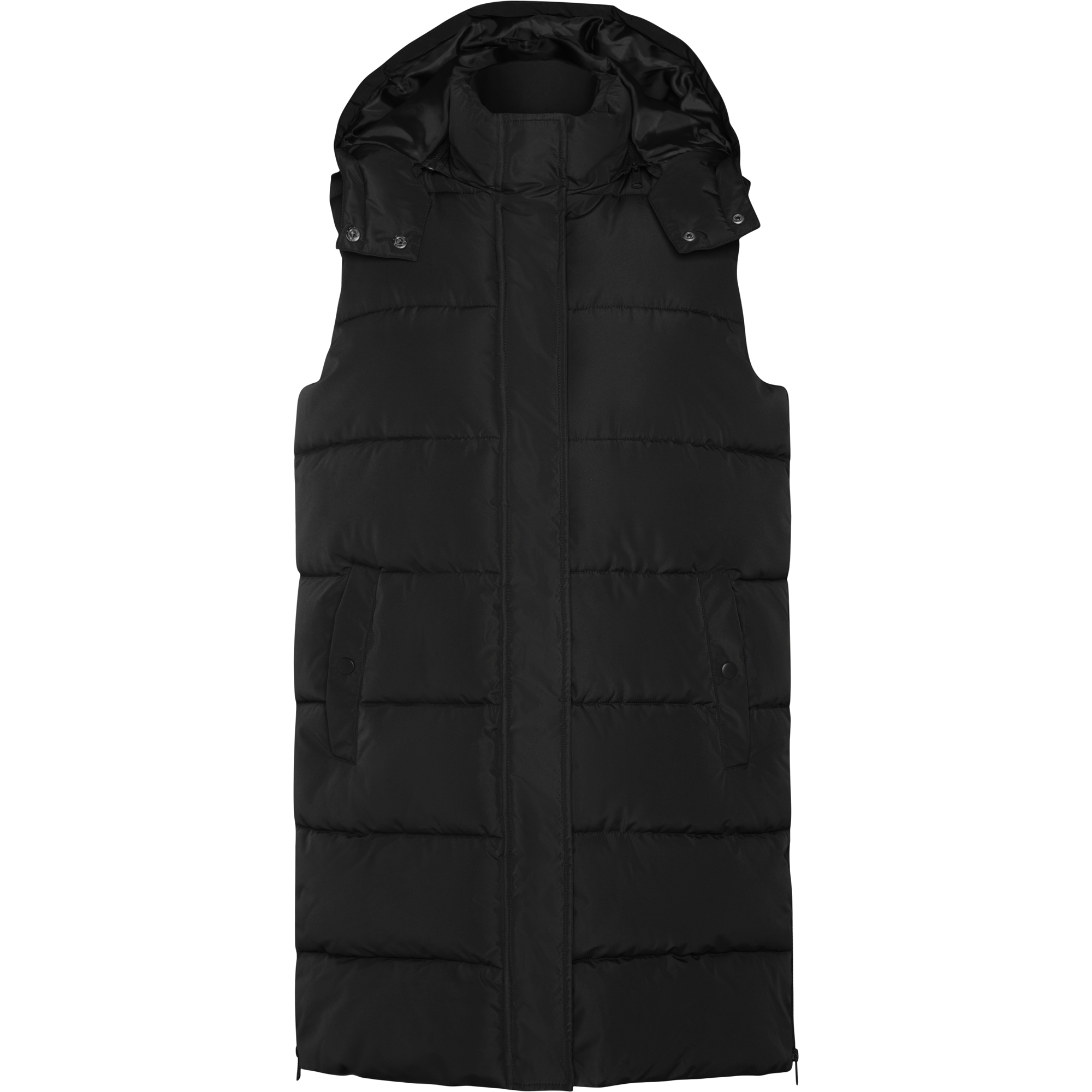 GILET IMBOTTITO DONNA CON CAPPUCCIO 100% POLIESTERE