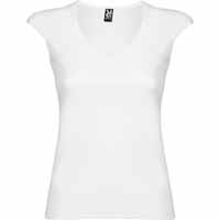 T-SHIRT DONNA MARTINICA CON SCOLLO A V BIANCA
