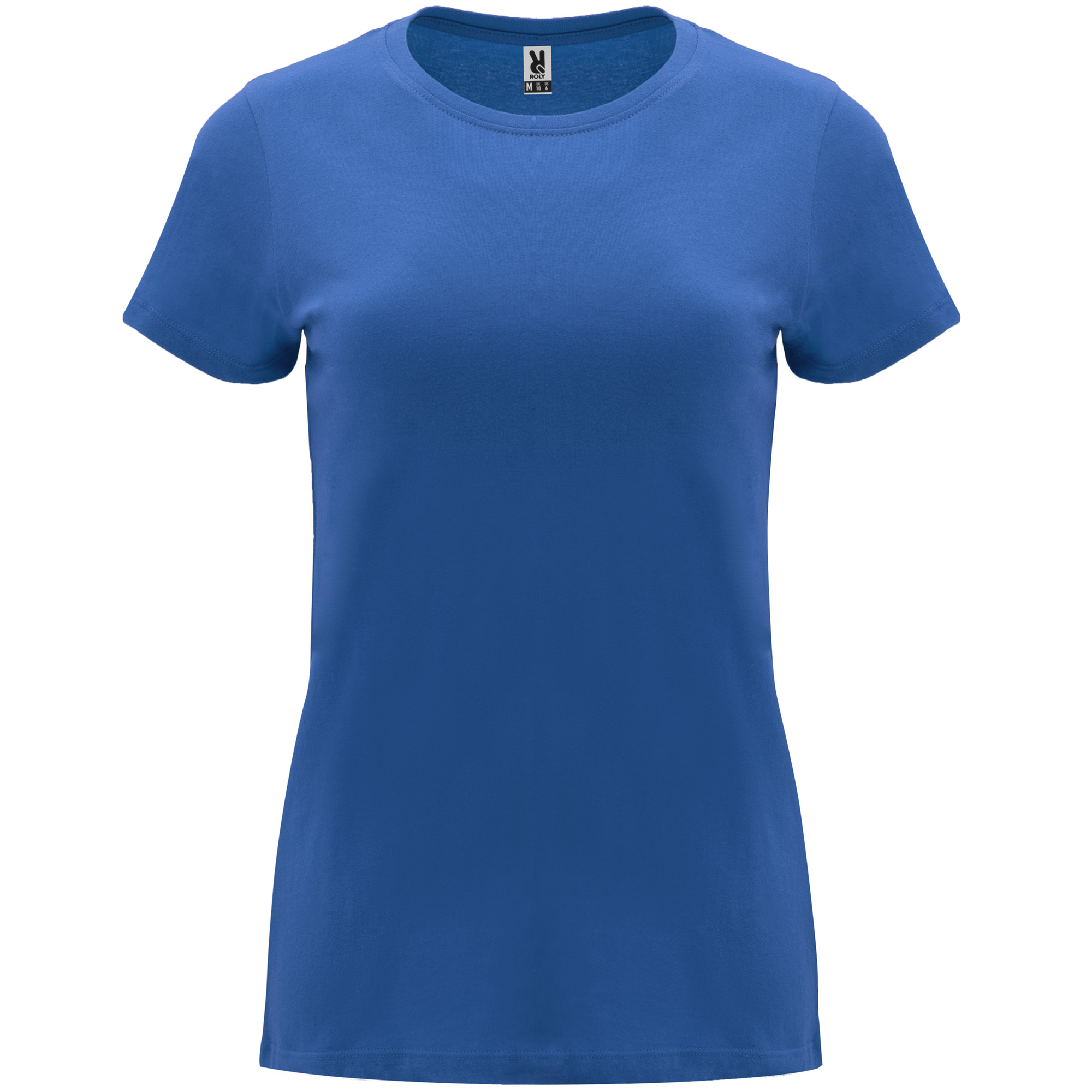 T-SHIRT MANICA CORTA DONNA 100% COTONE GIROCOLLO COLORATA 165g