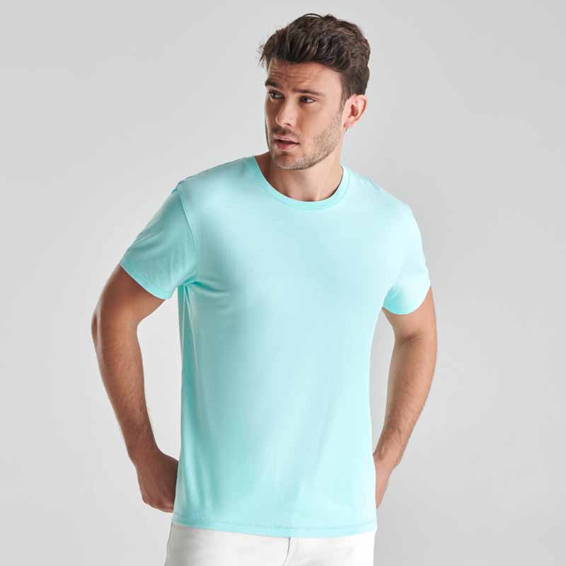 T-SHIRT UOMO GIROCOLLO IN COTONE ORGANICO COLORATA 170gr