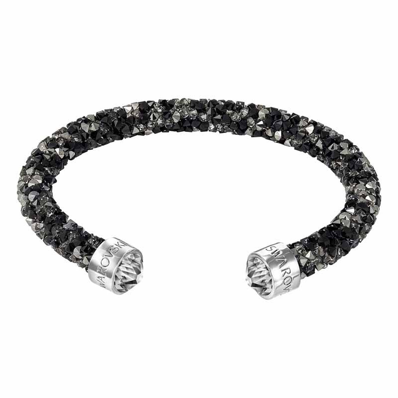 SWAROVSKI BRACCIALE RIGIDO CRYSTALDUST ANTRACITE