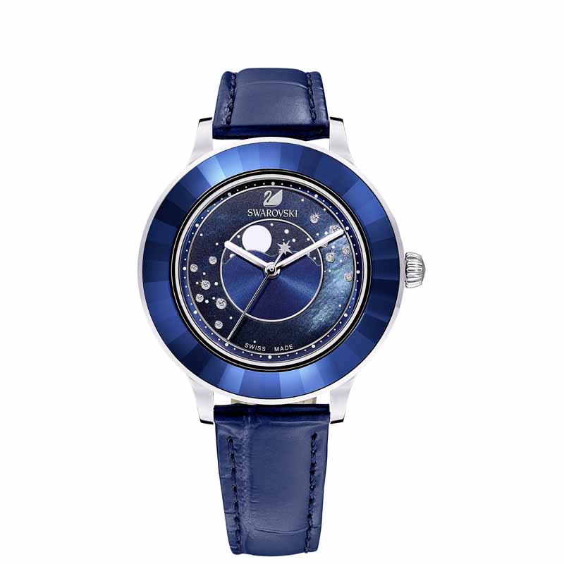 SWAROVSKI OROLOGIO OCTEA LUX MOON BLU SCURO