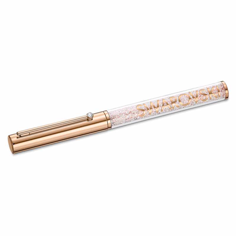 SWAROVSKI PENNA A SFERA CRYSTALLINE GLOSS PLACCATA ORO ROSA