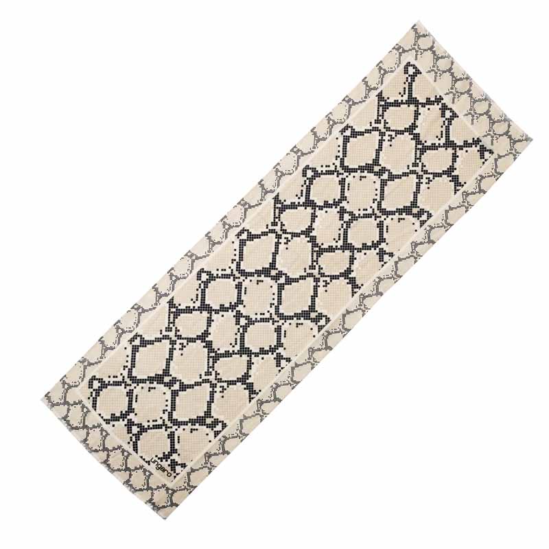 UNGARO SCIARPA IN LANA FANTASIA PITONE CREMA 180x60 CM