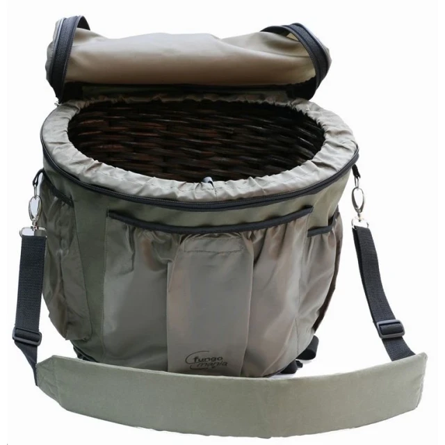 BORSA FUNGHI A TRACOLLA CON GERLA INTERNA cm 37x30x27
