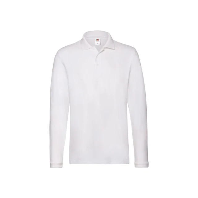 POLO PREMIUM MANICA LUNGA BIANCA 170gr