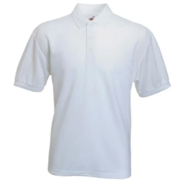 POLO PIQUET M/CORTA 65/35 BIANCA GR 170
