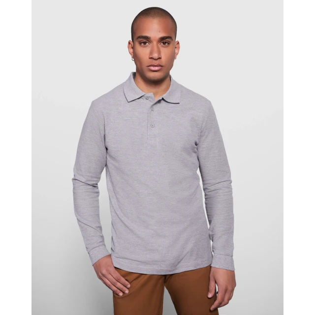 POLO MANICA LUNGA COLORATA 100% COTONE 220 gr