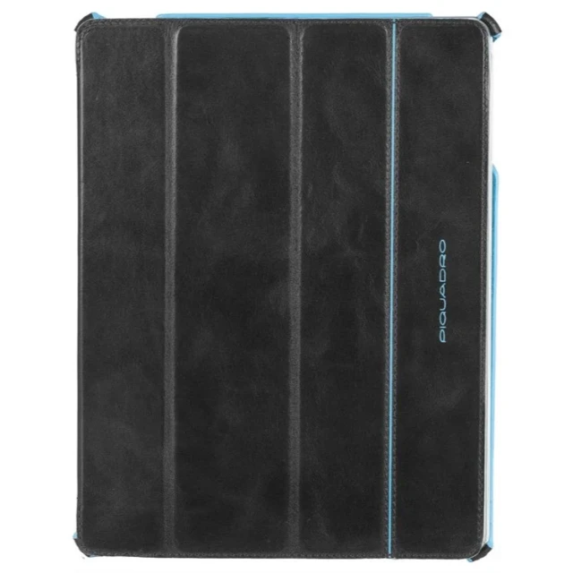 CUSTODIA IN PELLE CON PATTA PIEGHEVOLE PER iPAD2 E NUOVO iPAD