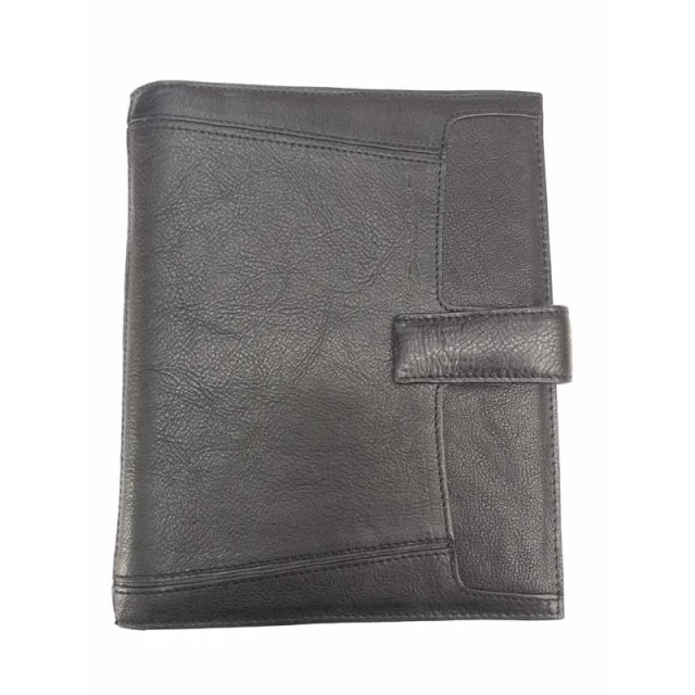 AGENDA GIORNALIERA CON PATTA IN PELLE 17,2x22x2,5 cm