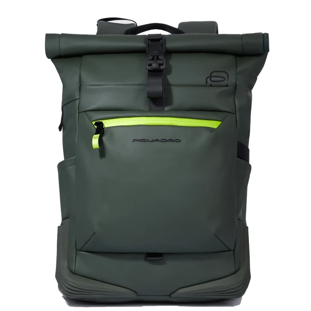 ZAINO ROLL-TOP PORTA PC 15,6'' IN TESSUTO GOMMATO cm 37x47x17