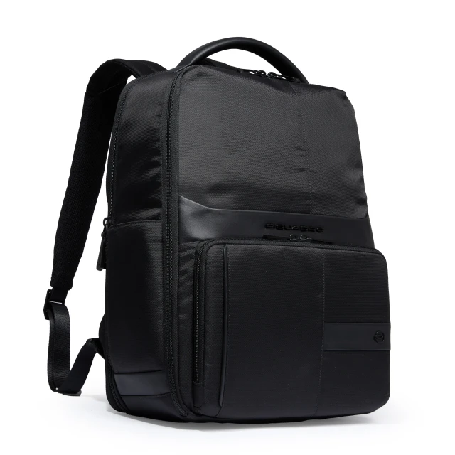 ZAINO PORTA PC 15,6'' IN TESSUTO E PELLE cm 34x42x18