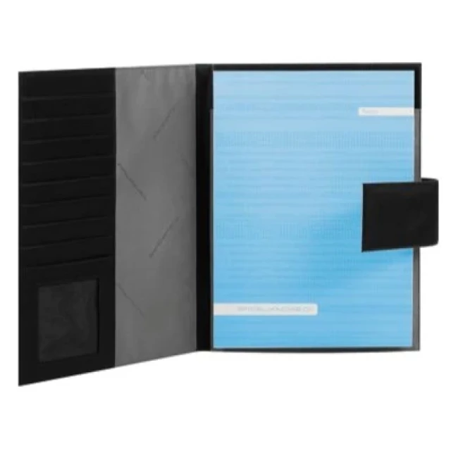 PORTABLOCCO A4 IN NYLON E PELLE 23x31x3,5 cm