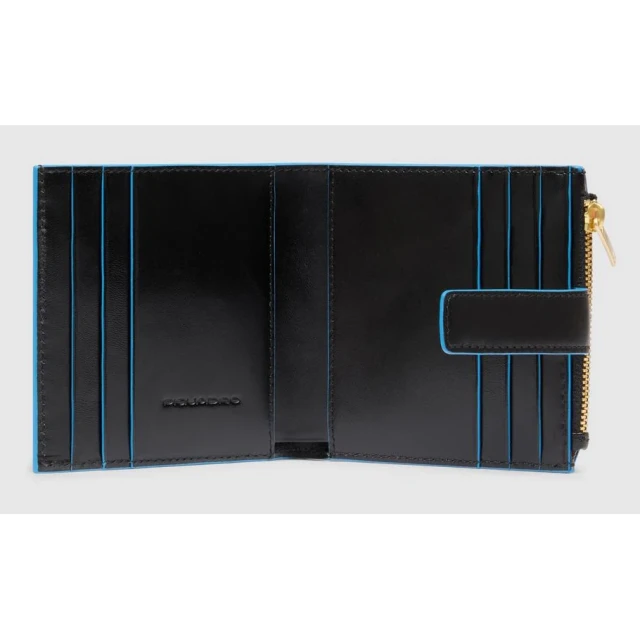 PORTA CARTE DI CREDITO DONNA IN PELLE cm 10x10x2