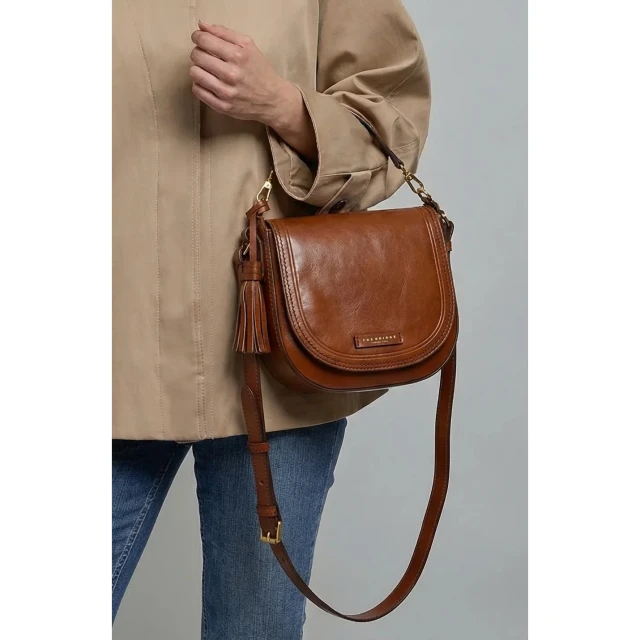 THE BRIDGE BORSA DONNA CROSSBODY IN PELLE cm 21x23,5x9